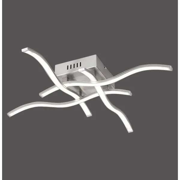 Lustră LED aplicată WAWE 4xLED/4,6W/230V crom mat Leuchten Direkt 15131-55