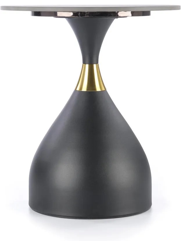 Masa de cafea Scalita, neagra/aurie