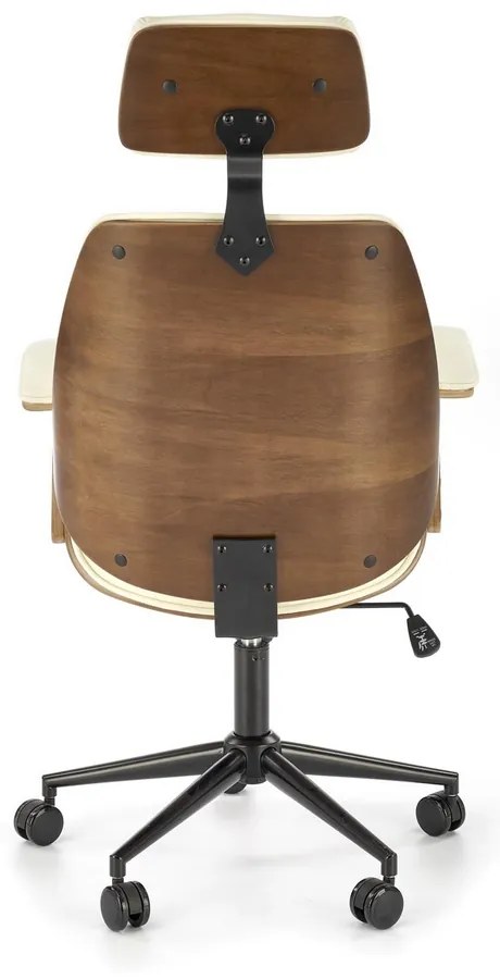 Scaun de birou Ignazio, crem/nuc