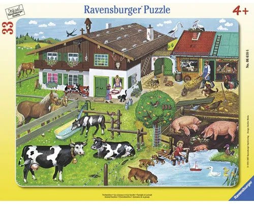 PUZZLE FAMILII DE ANIMALE, 33 PIESE (RVSPC06618)