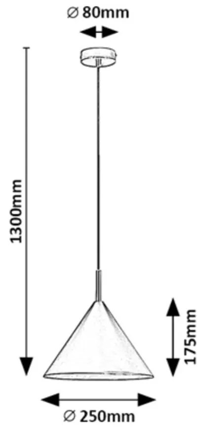 Pendul design industrial Jarod alb