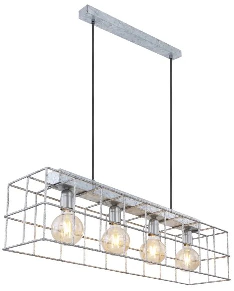 Lustră pe cablu Globo 15530Z-4H MERRIL 4xE27/60W/230V