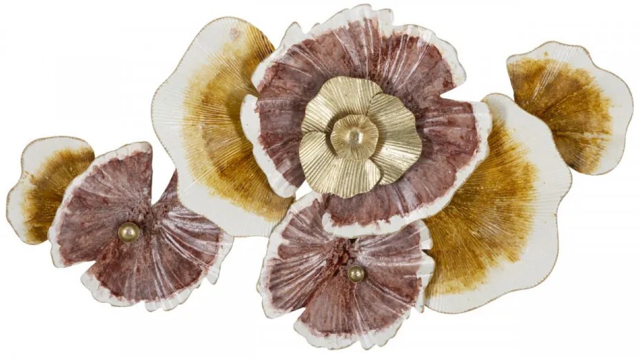 Decoratiune de perete multicolora din metal, 92 x 8,3 x 51 cm, Clow Mauro Ferreti