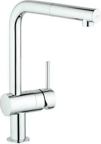 Baterie bucatarie cu dus extractibil Grohe Minta crom lucios