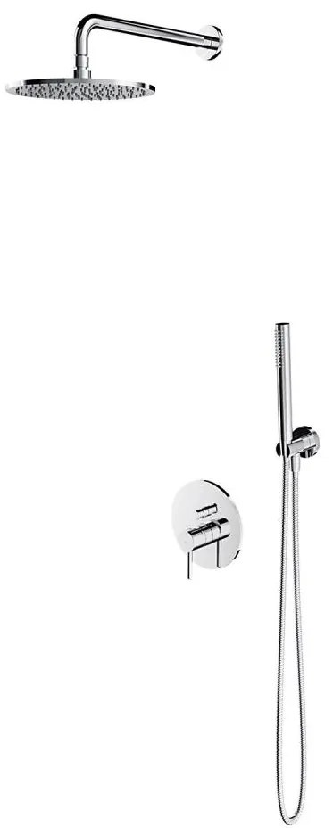 OMNIRES SYSY22XCR - Set duș cu baterie incastrată Y crom lucios