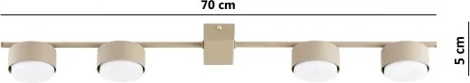 BRILAGI - LED RGB dimabil spot MONO 4xGX53/14W/230V Wi-Fi Tuya bej