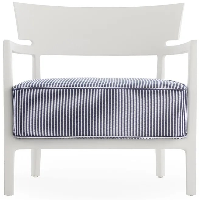 Fotoliu de exterior CARA MAT, diferite variante - Kartell Culoare: alb/albastru