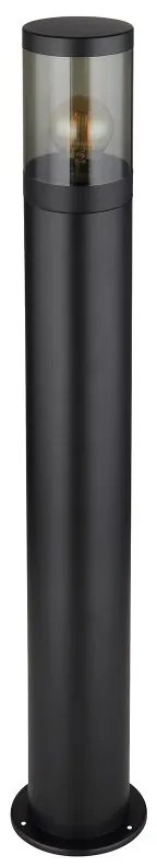 Stalp mediu pentru exterior design modern IP44 Xeloo negru, fumuriu