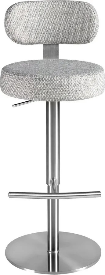 Scaun de bar pivotant cu inaltime reglabila Stool gri deschis