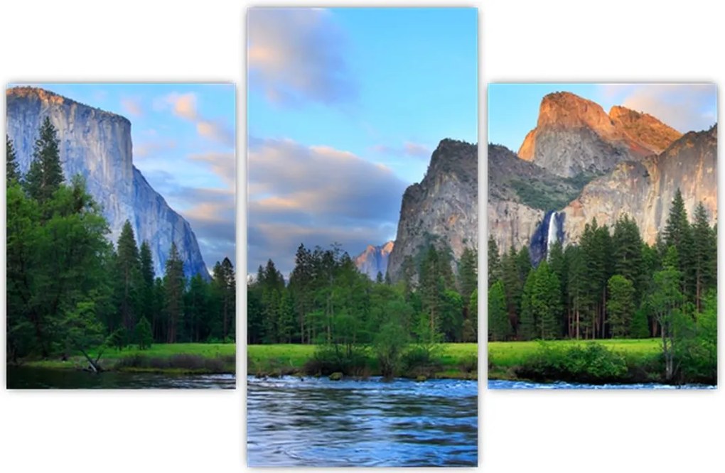 Tablou cu peisaj montan sălbatic (90x60 cm)