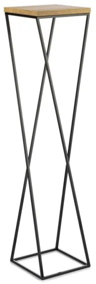 Suport de flori LOFT 100x24 cm negru/maro