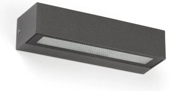 Aplica LED de exterior ambientala design modern IP65 LAKO gri inchis
