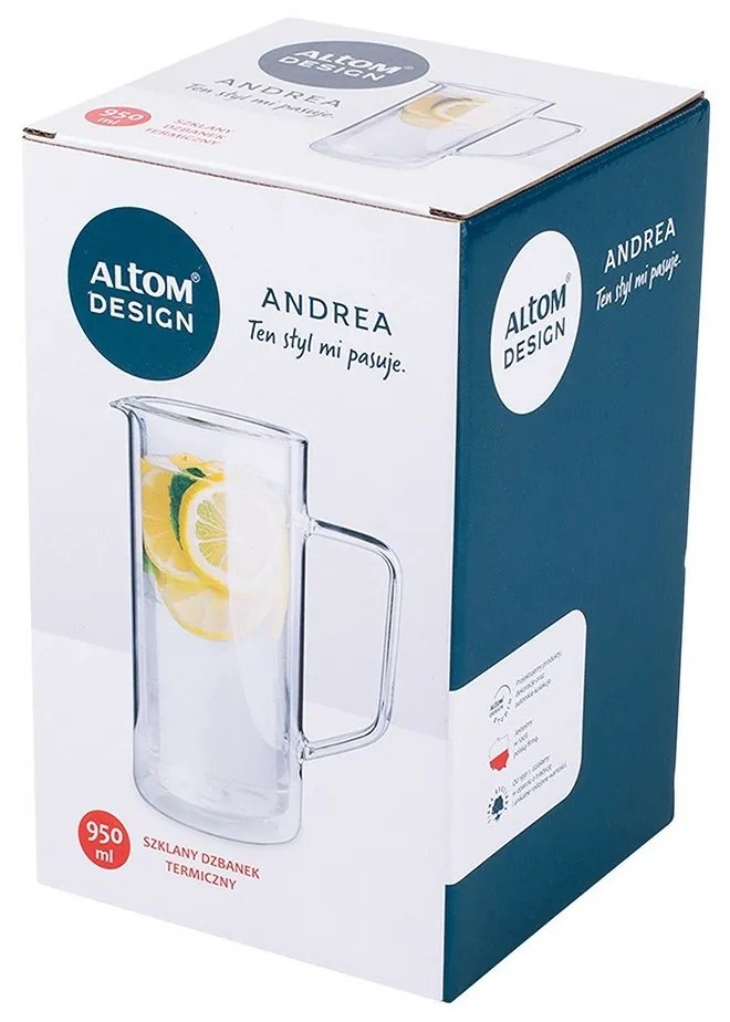 Altom Carafă din sticlă borosilicată, 950 ml