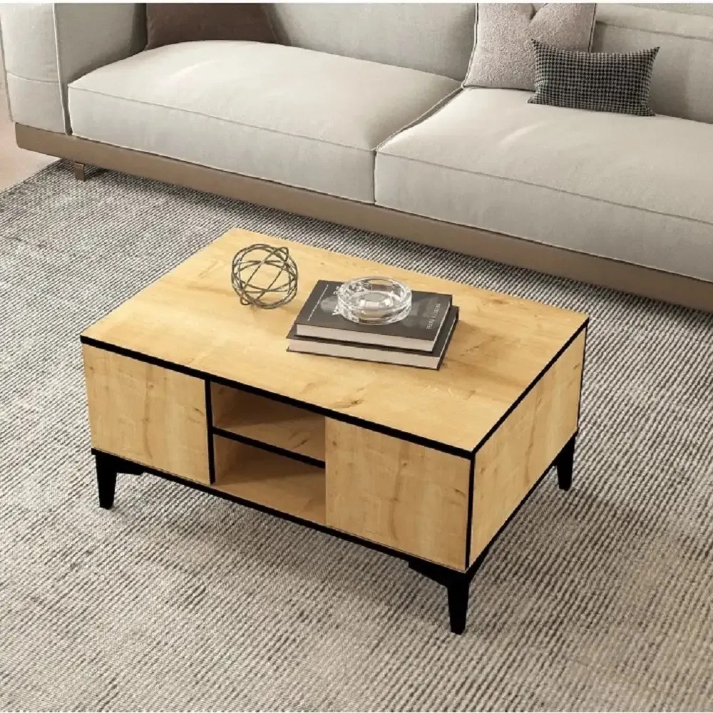 Masuta cafea Susana living culoare nuc deschis 90 cm