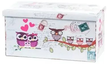 Taburet Design Owls, multicolor, 76.5x38x37.5 cm