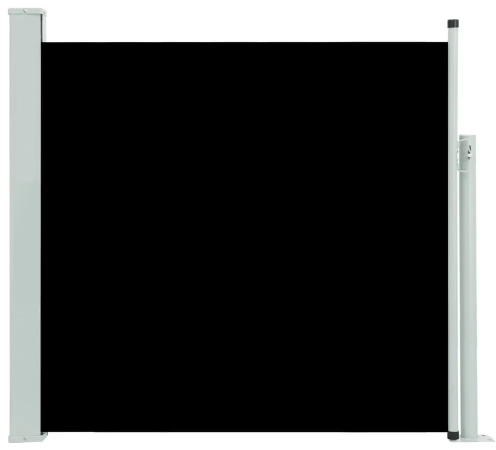 Copertina laterala retractabila de terasa, negru, 170x300 cm Negru, 170 x 300 cm