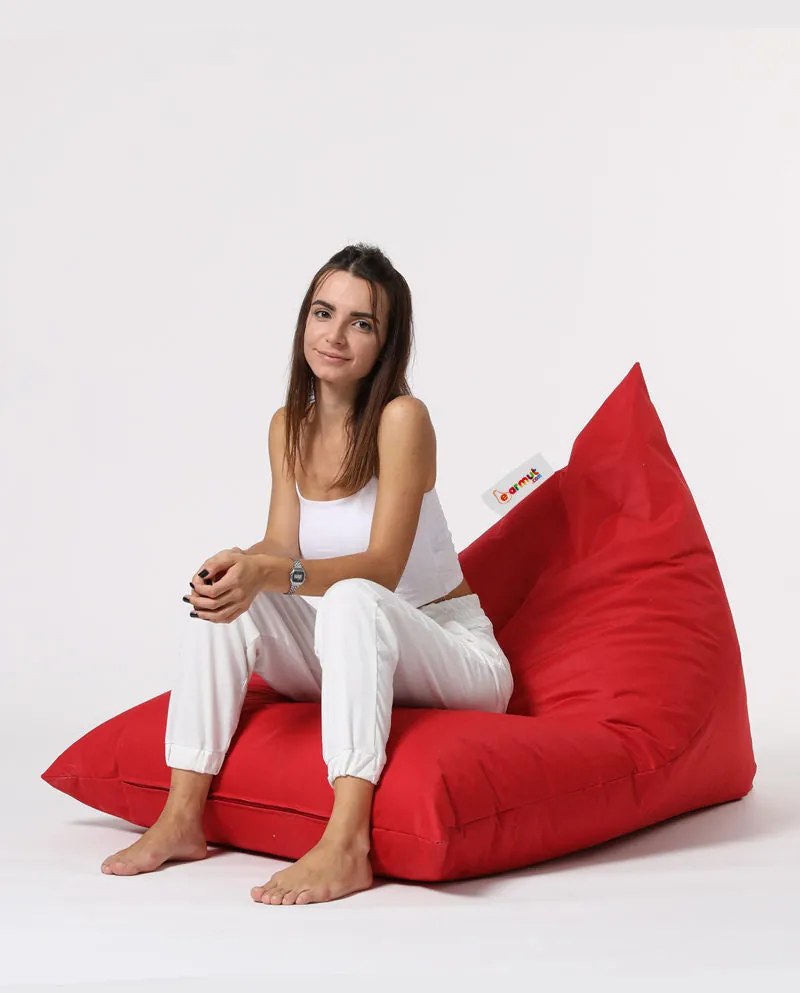 Fotoliu puf pentru grădină Pyramid Big Bed Pouf - Red