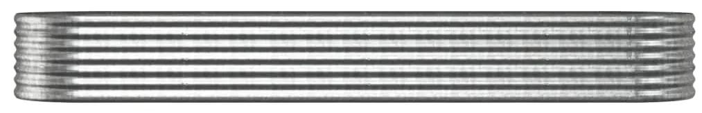 Jardiniera, argintiu, 296x80x36 cm, otel vopsit electrostatic 1, Argintiu, 296 x 80 x 36 cm