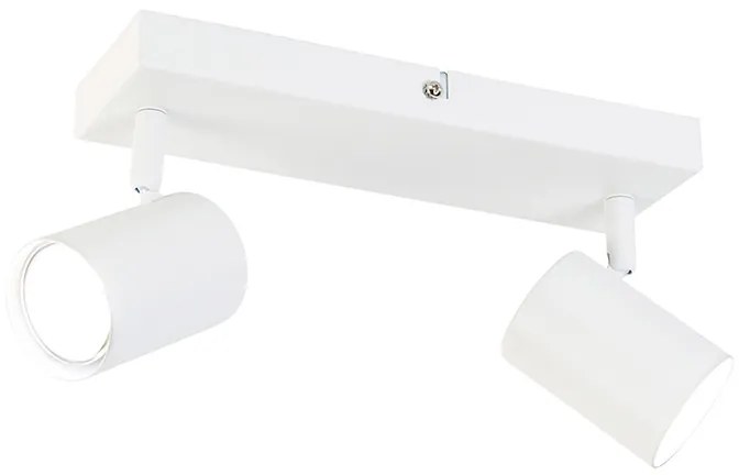 Plafoniera inteligentă albă dreptunghiulară cu 2 GU10 Wifi - Jeana