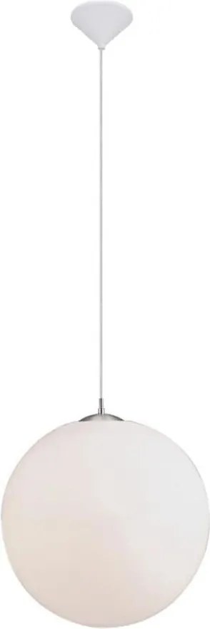 Eglo 22873 - Lustră suspendată pe cablu RONDO 1xE27/60W/230V albă