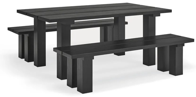 Masă de dining cu blat din lemn de pin 100x180 cm Banda – Teulat