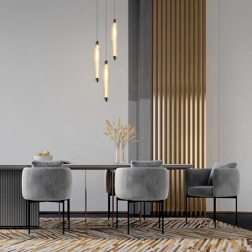 Pendul LED design modern Verticale coniac