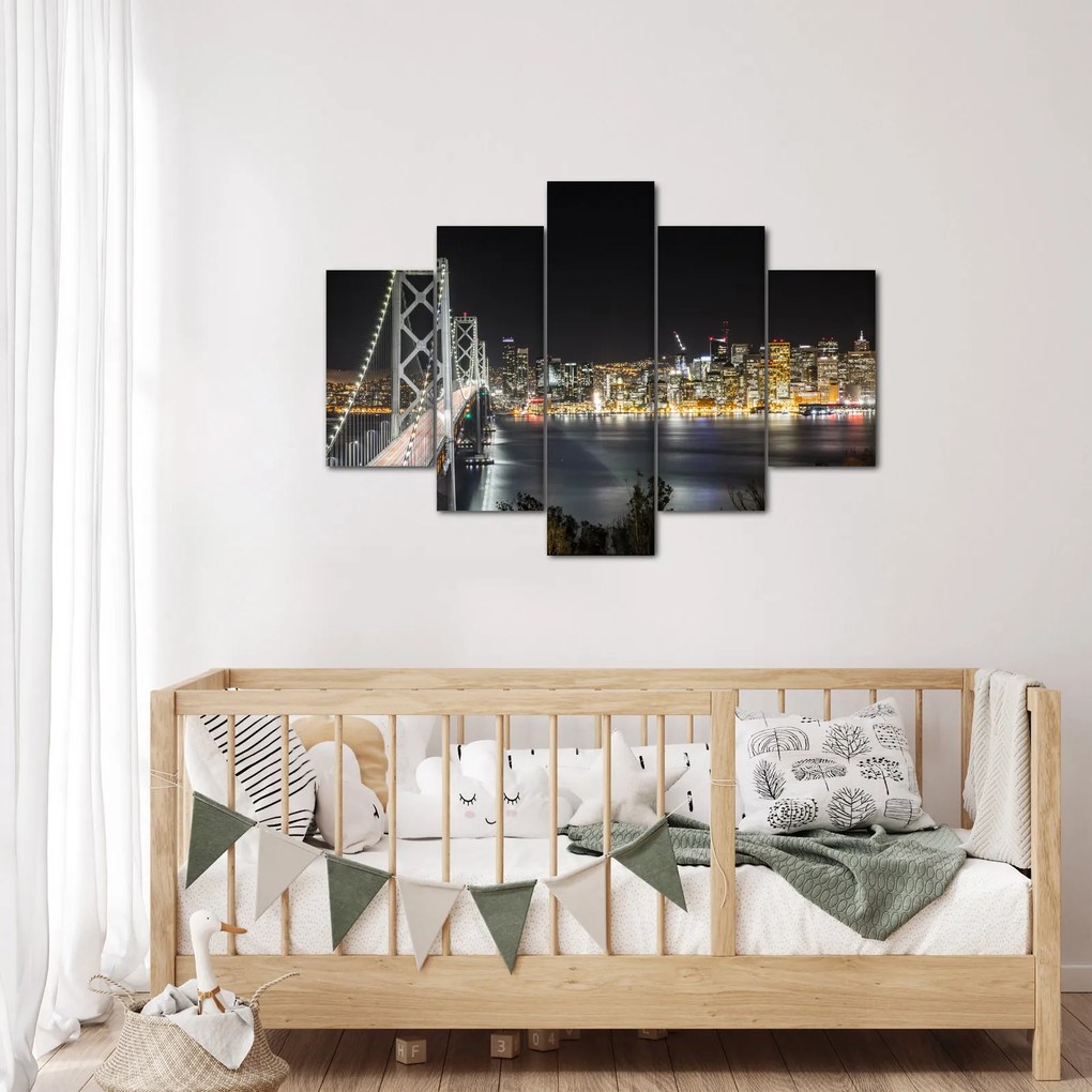 Tablou cu podul Brooklin și New York (150x105 cm)