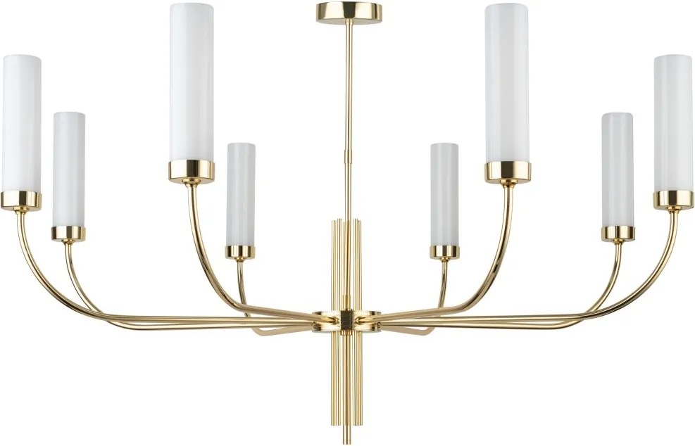 Candelabru modern realizat manual din alama Mussa 8L