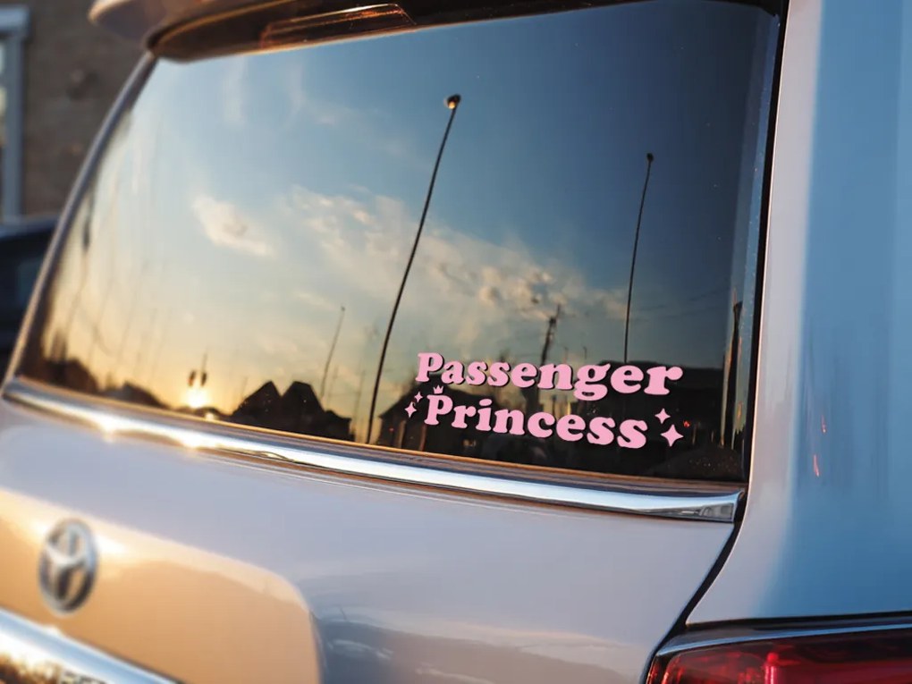 Autocolant pentru oglindă S40 – Passenger princess