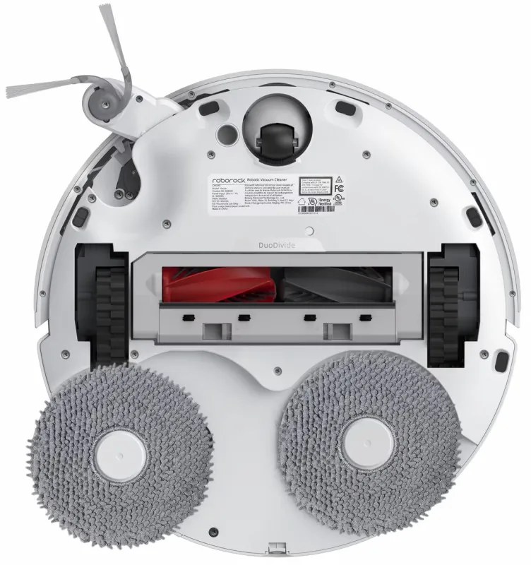 Aspirator robot cu statie de auto-golire Roborock Q Revo Curv QRC02-00, 18500 Pa, 6400 mAh, 66W, 3D Mapping LiDar, Autonomie pana la 4 ore, Alb