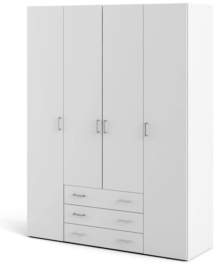 Șifonier alb 154x200 cm Space – Tvilum