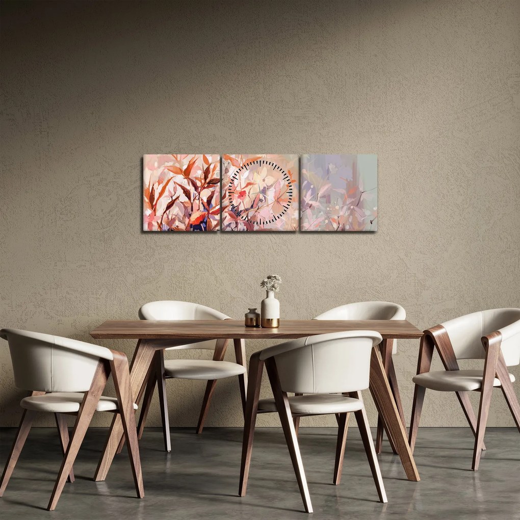 Tablou - Pictura pastel toamnă (cu ceas) (90x30 cm)