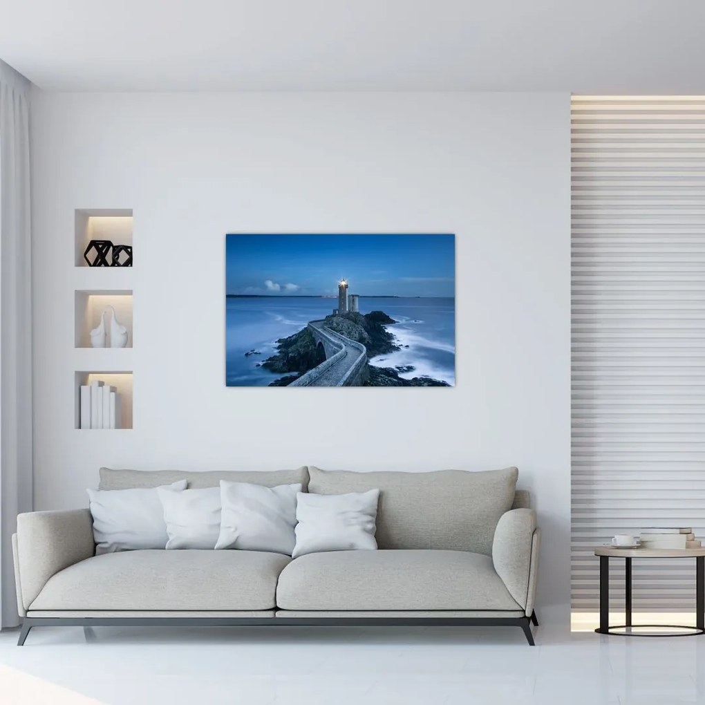 Tablou cu far și marea (90x60 cm)