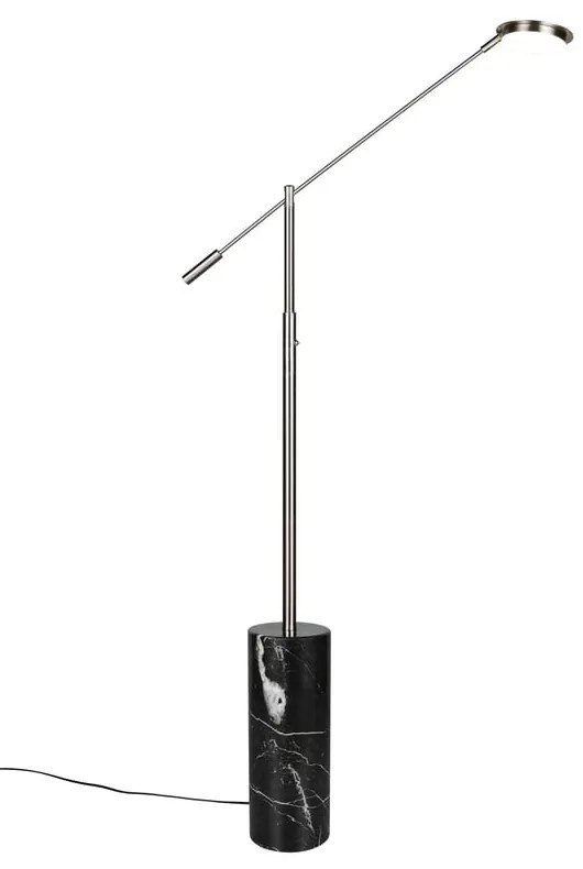 Lampadar negru-argintiu LED (înălțime 145 cm) Fiore – Trio Select