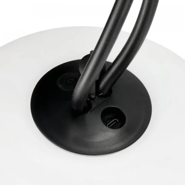 Lampă LED reglabilă reîncărcabilă pentru exterior VENEZIA LED/1,5W/5V 2500K IP54 2600mAh negru