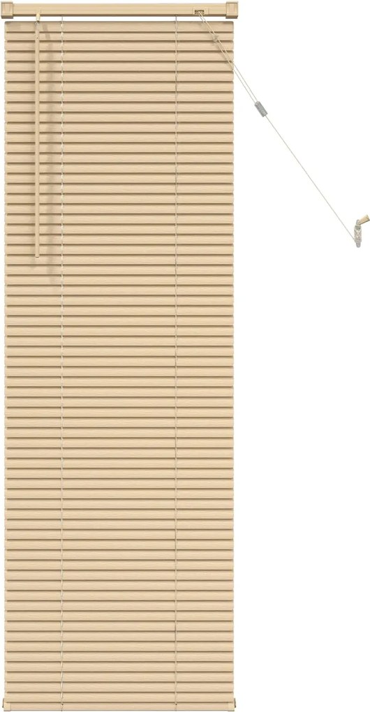 vidaXL Jaluzea venetiană Manual Maro Deschis cu Model 150 x 60 cm PVC