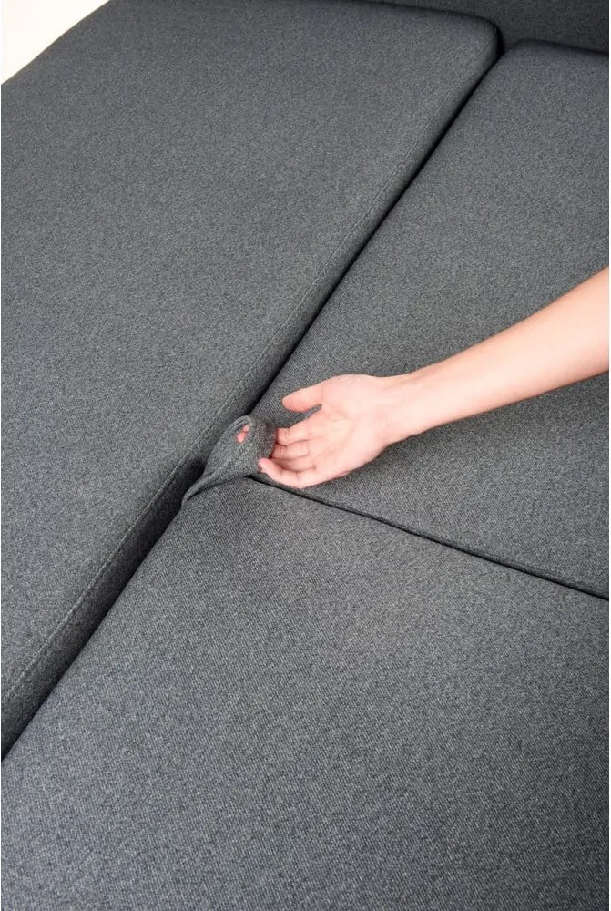 Canapea extensibilă Bonami Selection Pop, gri închis