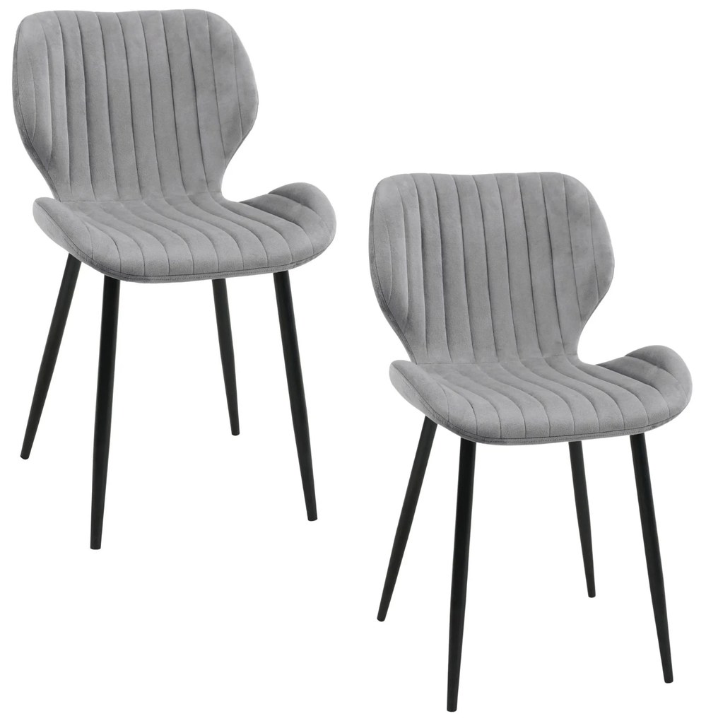Scaun de sufragerie Saira (Gri) (2buc). 1071286