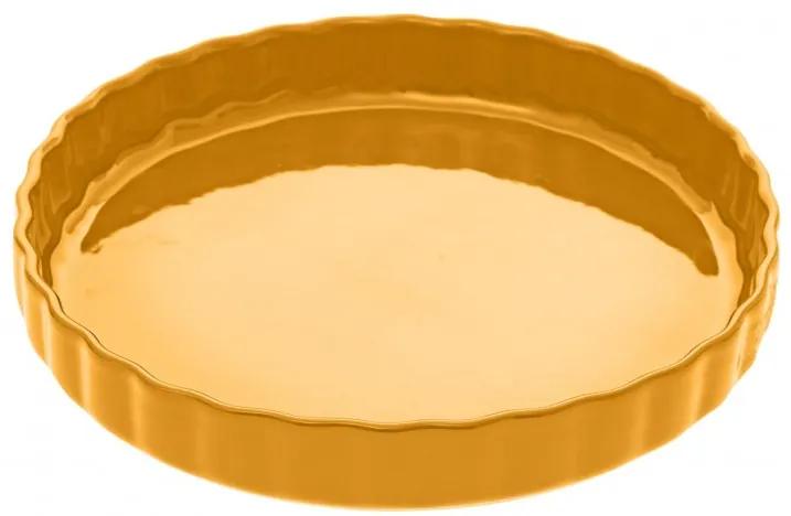 Forma Tarta Nice, galben, ceramica, 28 x 4 cm, 2.3 l
