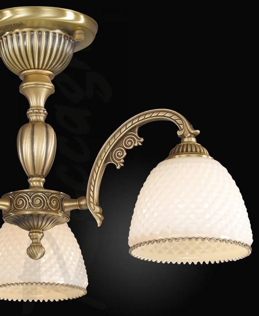 Lustra aplicata din alama cu 3 brate design italian 7055