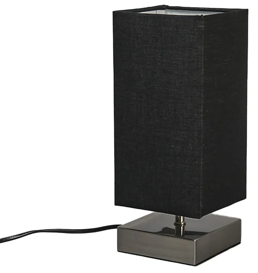 Lampă de masă modernă neagră cu oțel - Milo