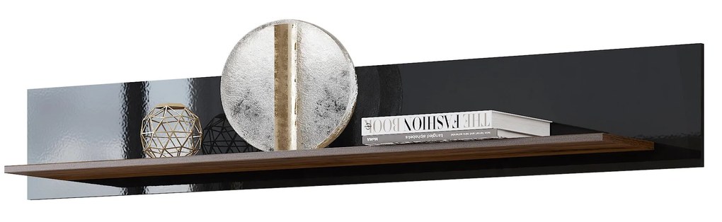 Raft Kassie Typ 01 (negru lucios + nuc columbia). 1108359