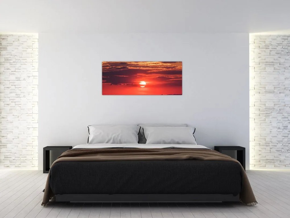 Tablou cu soarele colorat (120x50 cm)