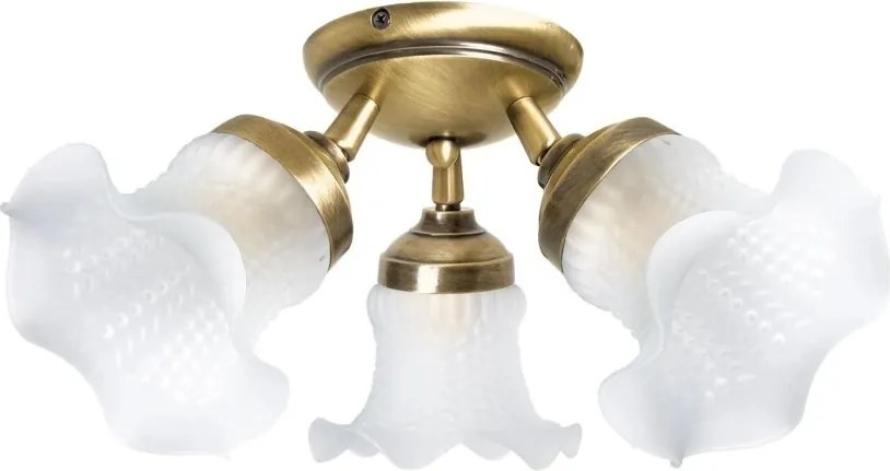 Lustra aplicata din alama design italian Glass Bell 3L