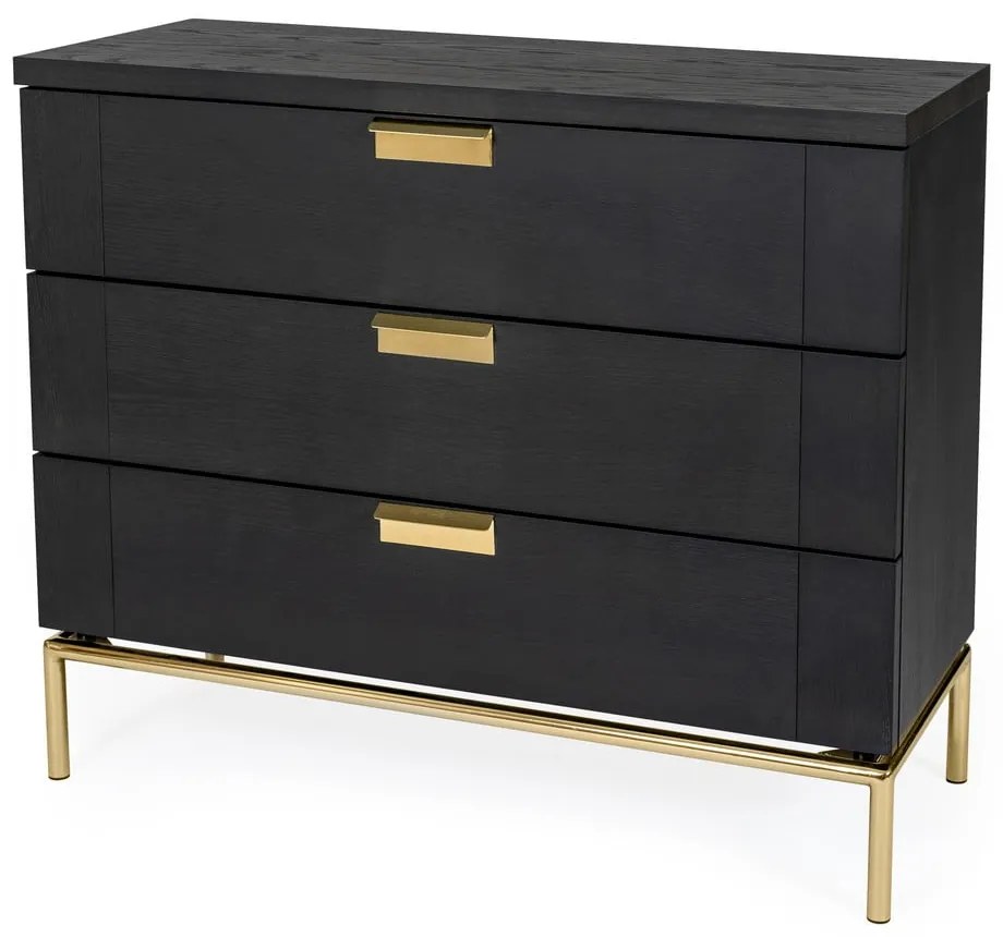 Servantă Woodman Pimlico, 75 x 91 cm, negru