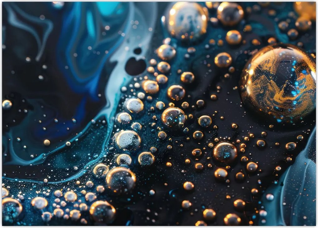 Tablou - Picături de cerneală (70x50 cm)