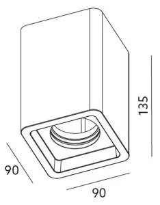 Plafonieră spot NAOS 1xGU10/35W/230V