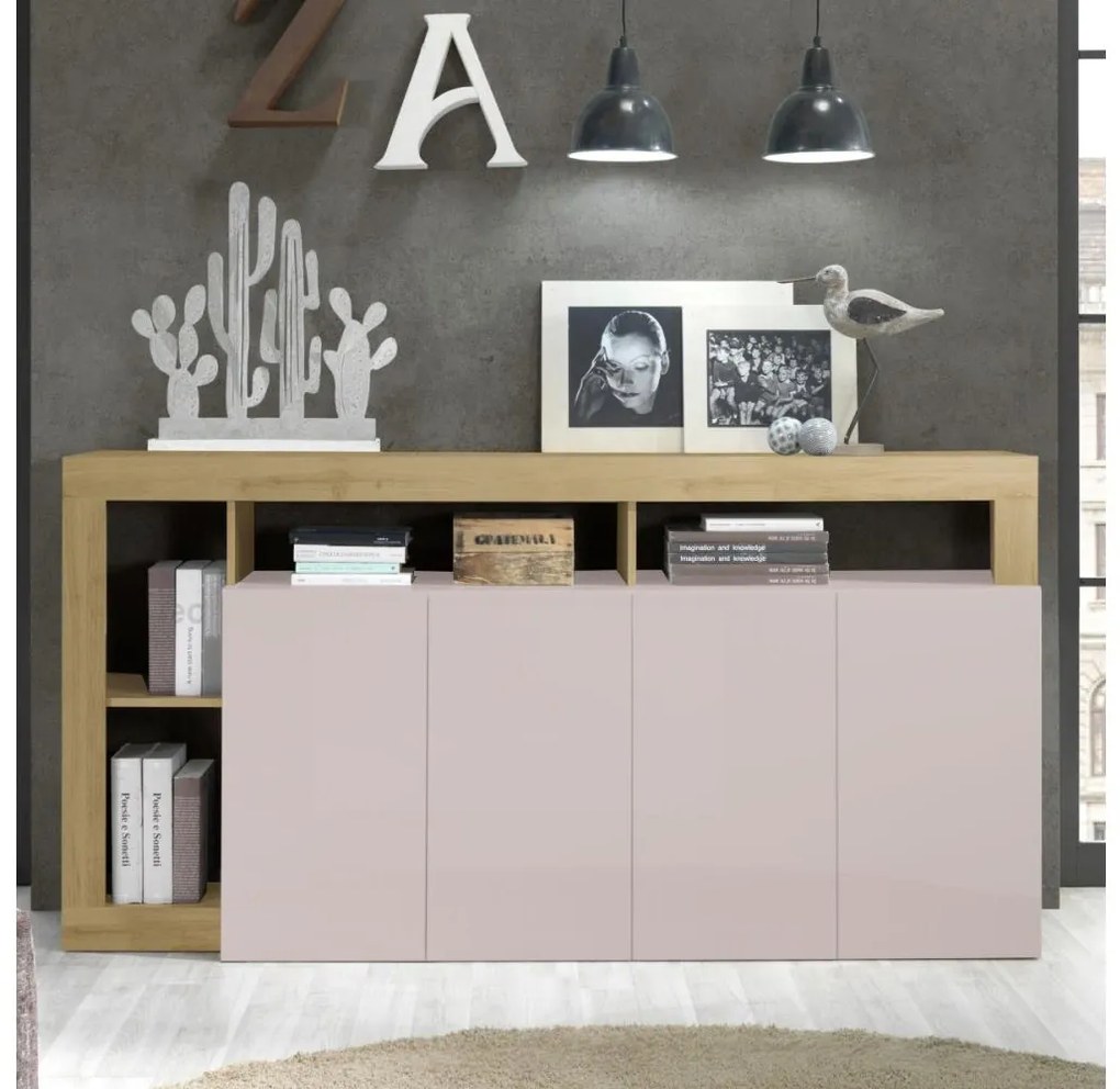 Comodă LENOR, cașmir/maro