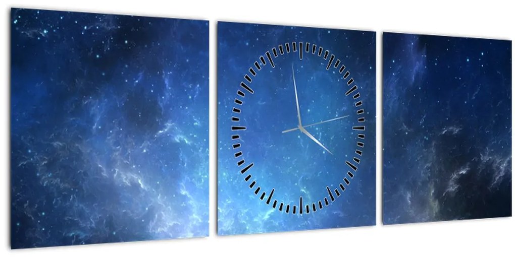 Tablou cu cerul (cu ceas) (90x30 cm)