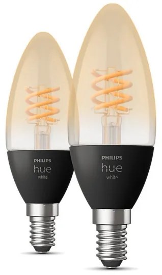 SET 2x bec LED dimabil Philips Hue WHITE FILAMENT E14/4,5W/230V 2100K